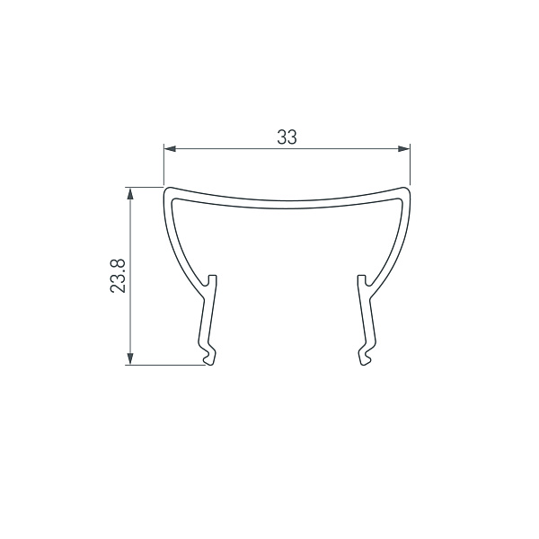 Экран ARH-WIDE-(B)-H20-2000 TPZ Clear-PM (Arlight, Пластик) Lednikoff