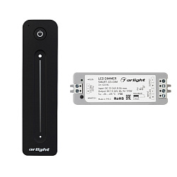 Диммер SMART-DIM-SET-LINE (12-24V, 1x8A, ПДУ 2.4G) (Arlight, IP20 Пластик, 5 лет)