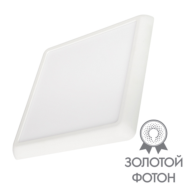 Светильник CL-FIOKK-S220x220-18W Day4000-MIX (WH, 120 deg, 230V) (Arlight, IP44 Пластик, 3 года) Lednikoff