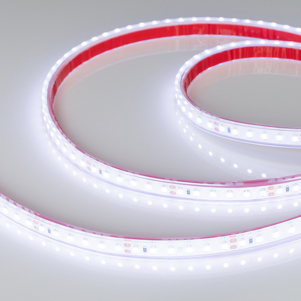 Светодиодная лента RTW 2-5000PGS 24V Cool 2x (3528, 600 LED, LUX) (Arlight, 9.6 Вт/м, IP67) Lednikoff