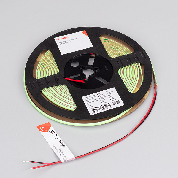 Светодиодная лента COB-X480-4mm 24V Aquamarine (4 W/m, IP20, 5m) (Arlight, -) Lednikoff