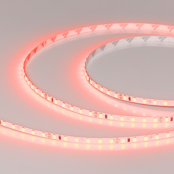 Светодиодная лента RT-A120-5mm 24V Red (9.6 W/m, IP20, 2835, 5m) (Arlight, 9.6 Вт/м, IP20) Lednikoff