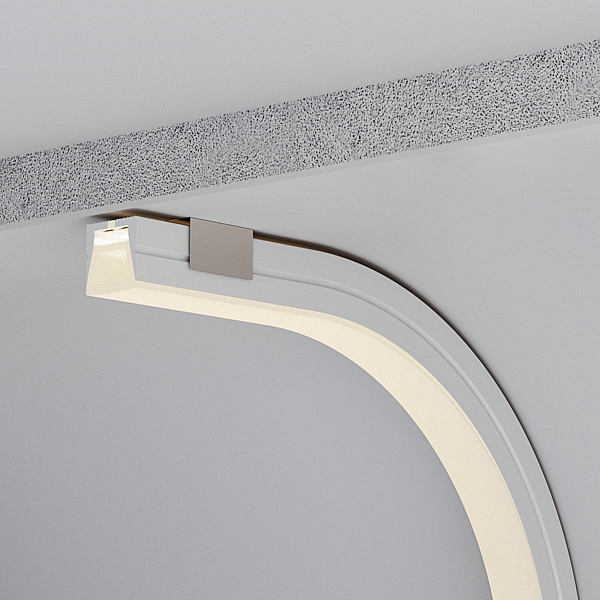 Силиконовый профиль WPH-FLEX-1616-TOP-S11-20m WHITE (Arlight, Силикон) Lednikoff