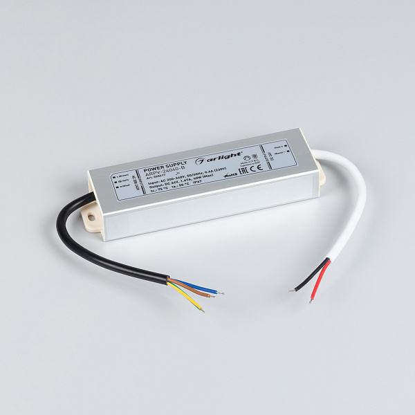 Блок питания ARPV-24040-B (24V, 1.7A, 40W) (Arlight, IP67 Металл, 3 года) Lednikoff