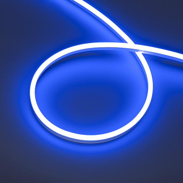 Светодиодная лента герметичная HALO-SIDE-A168-6x13mm 24V Blue (10 W/m, IP67, 2835, 5m) (Arlight, Силикон)