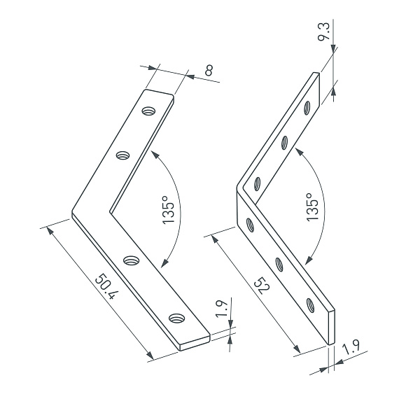 Соединитель профиля LINE-6070-L135 Set (Arlight, Металл) Lednikoff