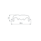 Экран асимметричный SL-LINE-W20-2500 (Arlight, Пластик) Lednikoff