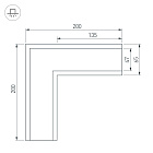 Угол SL-LINIA65-F (Arlight, Металл) Lednikoff