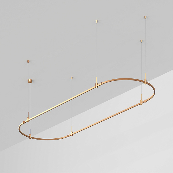 Основание ART-APRIORI-OVAL-HANG-3000x1000 (GD) (Arlight, IP20 Металл, 3 года)