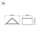 Светильник LGD-Wall-Delta-1B-12W Warm White (Arlight, IP54 Металл, 3 года) Lednikoff