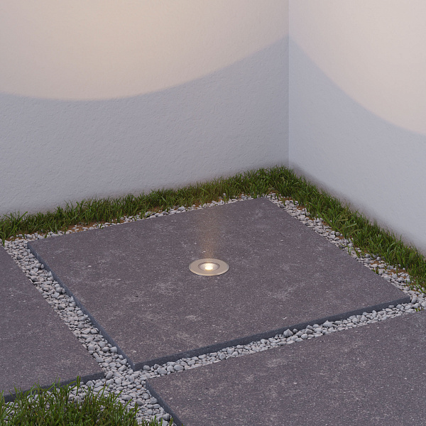 Светильник ART-GROUND-SLIM-R130-9W Warm3000 (SL, 30 deg, 24V) (Arlight, IP67 Металл, 3 года) Lednikoff