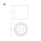 Светильник SP-SALT-R75-8W Warm3000 (WH-BK, 40 deg, 230V) (Arlight, IP44 Металл, 5 лет) Lednikoff