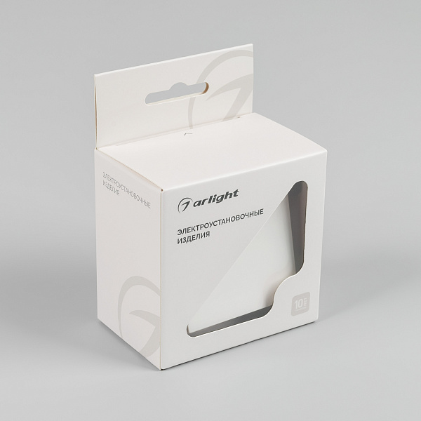 Механизм выключателя одноклавишный непроходной SWT-MK01-PL-WH-V (250V, 10A) (Arlight, -) Lednikoff