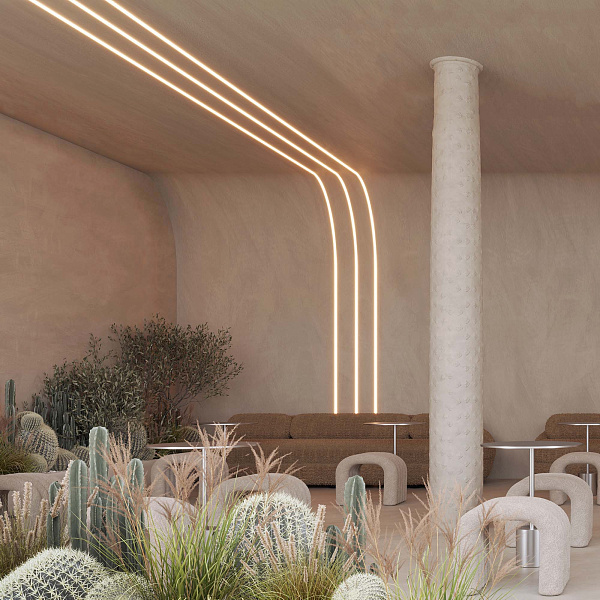 Профиль FANTOM-BENT-W23-TOP-2000 ANOD (Arlight, Алюминий) Lednikoff