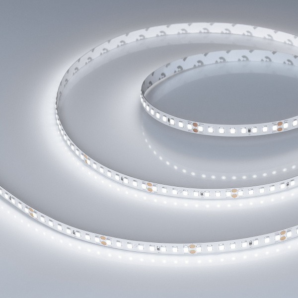 Светодиодная лента RT-A160-8mm 24V White6000 (12 W/m, IP20, 2835, 5m) (Arlight, высок.эфф.150 лм/Вт) Lednikoff