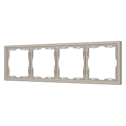 Рамка пластиковая FRM-NOBE-SFPL-4-CA (Arlight, Кашемир)