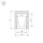 Профиль ARH-MICRO-0507-2000 ANOD (Arlight, Алюминий) Lednikoff