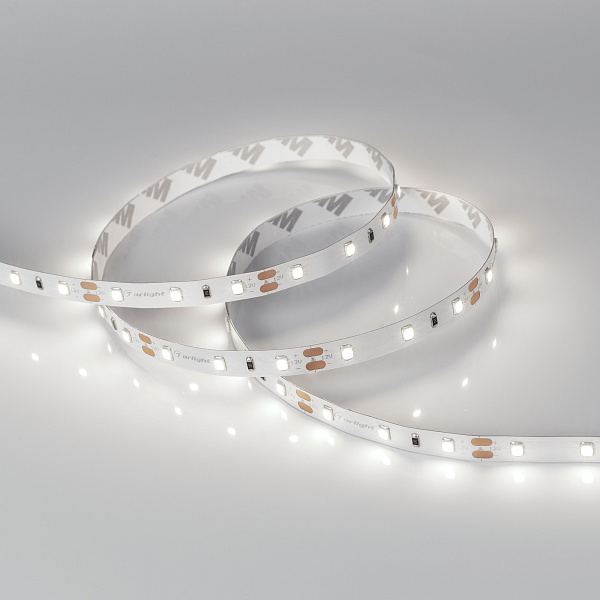 Светодиодная лента RT-A60-8mm 12V Day5000 CRI98 (4.8 W/m, IP20, 2835, 5m) (Arlight, Открытый) Lednikoff