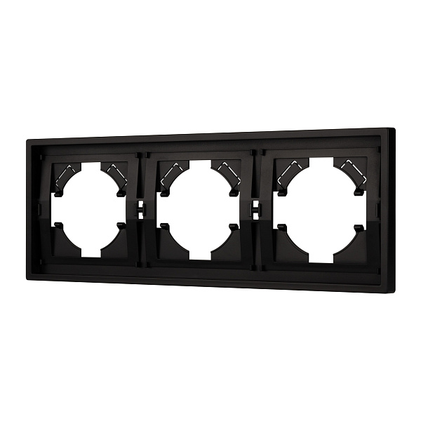 Рамка пластиковая FRM-TENDO-PL-3-BK (Arlight, Черный) Lednikoff