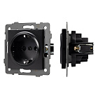 Механизм электрической розетки SCT-MEU1-PL-BK-V (250V, 16A) (Arlight, -) Lednikoff