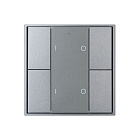 INTELLIGENT ARLIGHT Кнопочная панель DALI-201-23-2G-DIM-DT6-IN Silver (BUS, Frame) (IARL, IP20 Металл, 3 года) Lednikoff