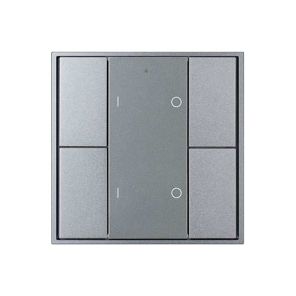 INTELLIGENT ARLIGHT Кнопочная панель DALI-201-23-2G-DIM-DT6-IN Silver (BUS, Frame) (IARL, IP20 Металл, 3 года) Lednikoff