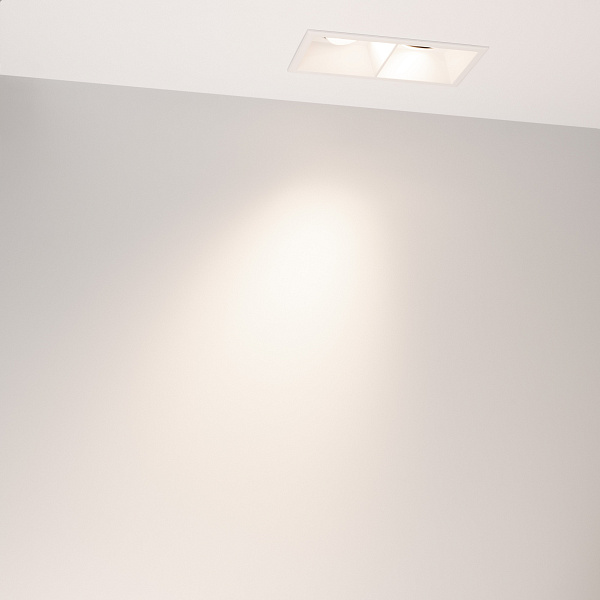 Светильник MS-FLOW-BUILT-S157x85-2x6W Day4000 (WH, 38 deg, 230V) (Arlight, IP20 Металл, 5 лет) Lednikoff