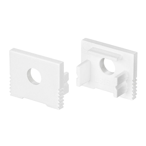 Заглушка SL-SLIM-H13M WHITE с отверстием (Arlight, Пластик) Lednikoff