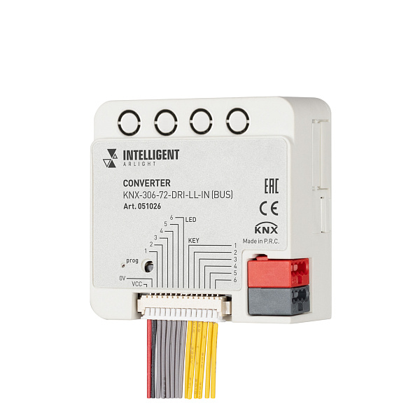 INTELLIGENT ARLIGHT Конвертер KNX-306-72-DRI-LL-IN (BUS) (IARL, IP20 Пластик, 2 года) Lednikoff