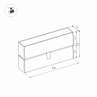 Светильник MAG-FLAT-FOLD-45-S205-6W Day4000 (WH, 100 deg, 24V) (Arlight, IP20 Металл, 5 лет)
