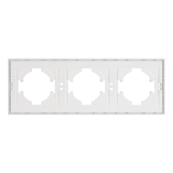 Рамка пластиковая FRM-TENDO-SFPL-3-WH (Arlight, Матовый белый) Lednikoff