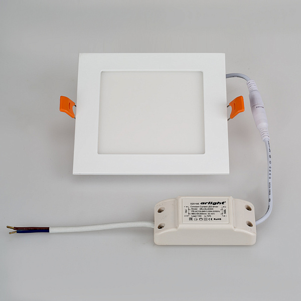 Светильник DL-142x142M-13W White (Arlight, IP40 Металл, 3 года) Lednikoff