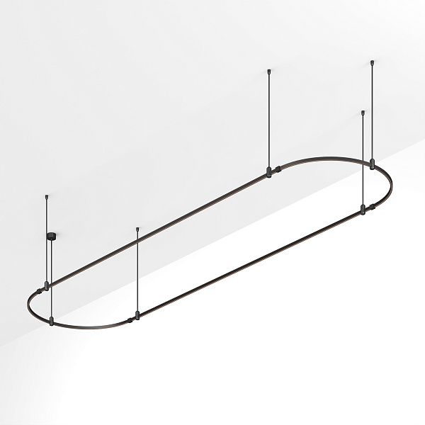 Основание ART-APRIORI-OVAL-ROD-800-4000x1000 (BK) (Arlight, IP20 Металл, 3 года)