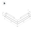 Светильник MAG-ORIENT-FLAT-ANGLE-L295-18W Warm2700 (BK, 100 deg, 48V) (Arlight, IP20 Металл, 5 лет)