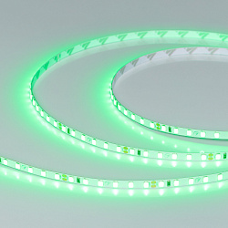 Светодиодная лента RT-A120-5mm 24V Green (9.6 W/m, IP20, 2835, 5m) (Arlight, узкая)