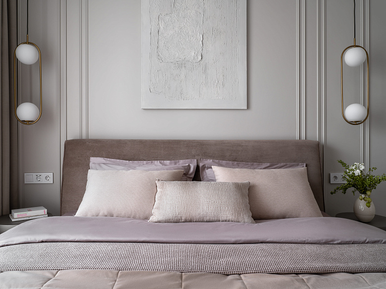 Жилой интерьер квартиры в ЖК "Метрополия"