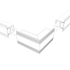 Угол SL-LINIA55-FANTOM внешний (Arlight, Металл) Lednikoff