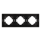Рамка пластиковая FRM-TENDO-PL-3-BK (Arlight, Черный) Lednikoff