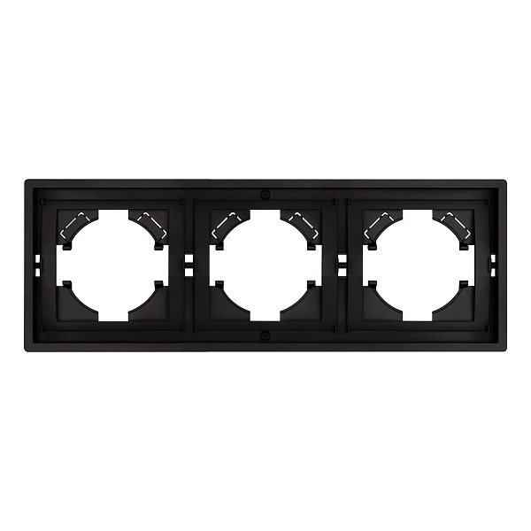 Рамка пластиковая FRM-TENDO-PL-3-BK (Arlight, Черный) Lednikoff