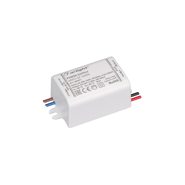Блок питания ARPV-SP-24006 (24V, 0.25A, 6W) (Arlight, IP67 Пластик, 5 лет) Lednikoff