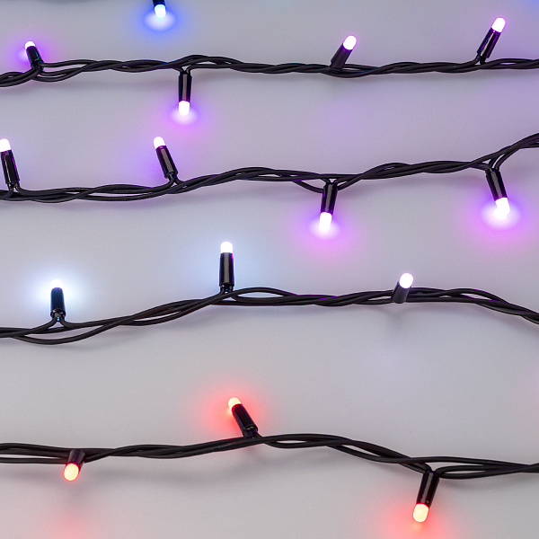 Светодиодная гирлянда ARD-STRING-PRO-10000-BLACK-95LED-MILK-LIVE RGBW-DMX (24V, 10W) (Ardecoled, IP65) Lednikoff