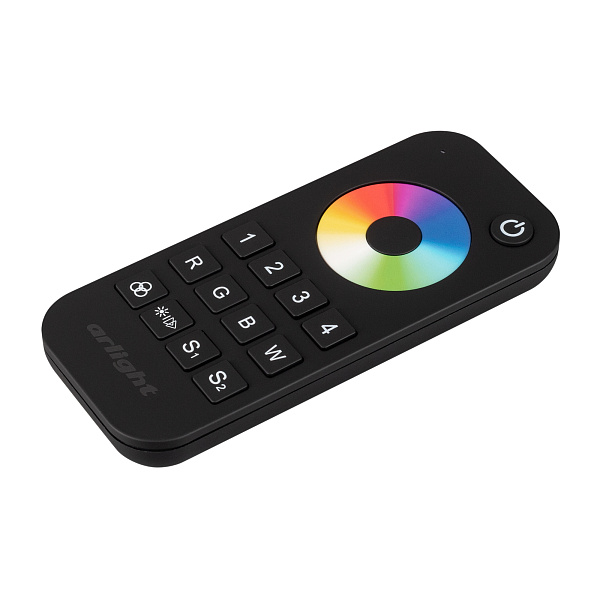 Пульт SMART-R26-RGBW Black (4 зоны, 2.4G) (Arlight, IP20 Пластик, 5 лет) Lednikoff