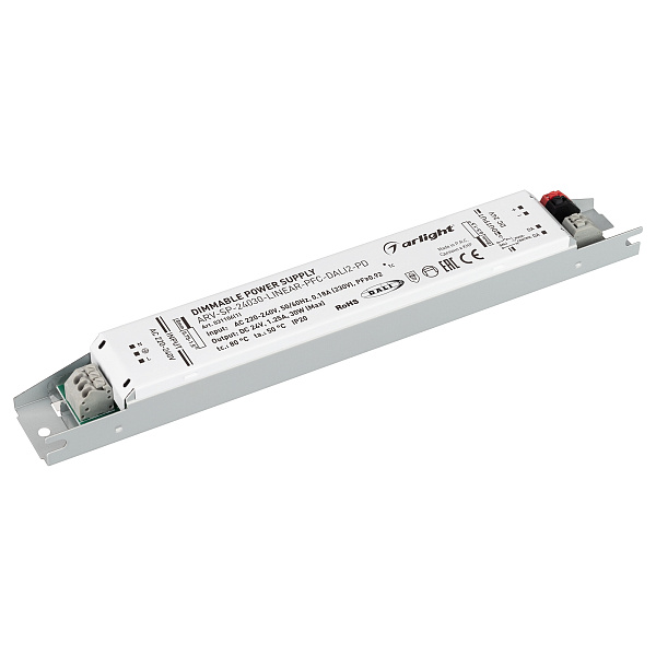 Блок питания ARV-SP-24030-LINEAR-PFC-DALI2-PD (24V, 1.25A, 30W) (Arlight, IP20 Металл, 5 лет) Lednikoff