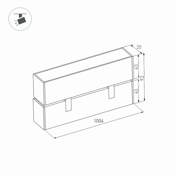 Светильник MAG-FLAT-FOLD-45-S1005-30W Warm3000 (BK, 100 deg, 24V) (Arlight, IP20 Металл, 5 лет)