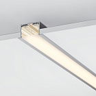 Профиль с экраном SL-LINIA62-F-2500 ANOD+OPAL (Arlight, Алюминий) Lednikoff