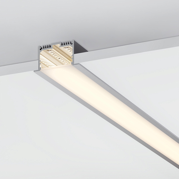 Профиль с экраном SL-LINIA62-F-2500 ANOD+OPAL (Arlight, Алюминий) Lednikoff