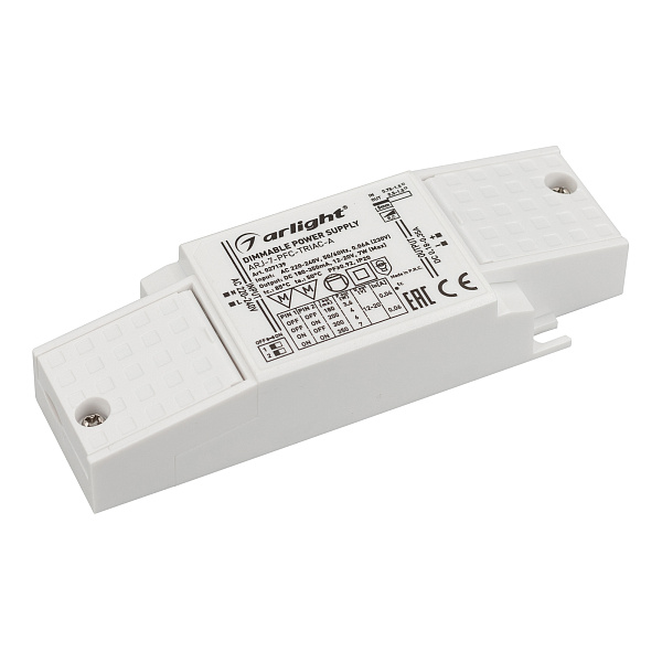 Блок питания ARJ-7-PFC-TRIAC-A (7W, 180-350mA) (Arlight, IP20 Пластик, 5 лет) Lednikoff