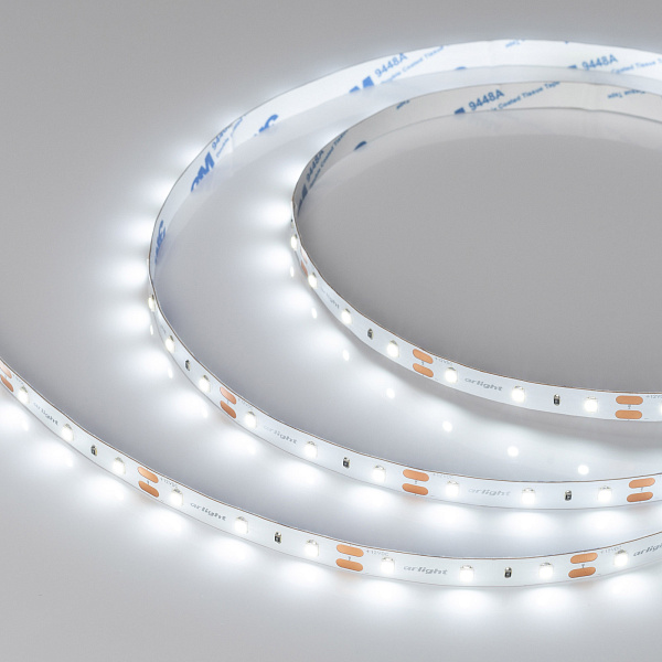Светодиодная лента NT-A60-8mm 12V White6000 (4.8 W/m, IP20, 3528, 5m) (Arlight, Открытый) Lednikoff