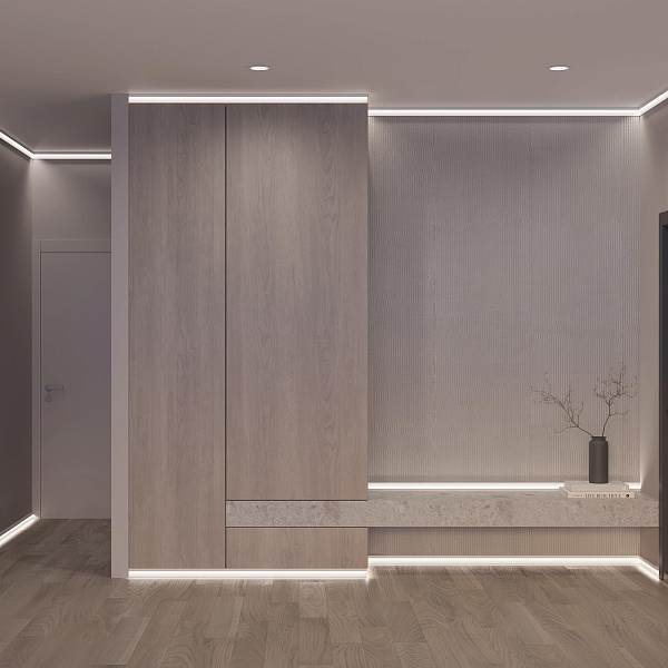 Профиль PLINTUS-H58-F-2000 ANOD (Arlight, Алюминий) Lednikoff