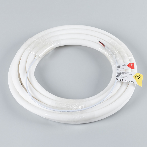 Светодиодная лента герметичная MOONLIGHT-TOP-M560-D13mm 24V Warm3000 360deg (8.6 W/m, IP65, 5m, wire x1) (Arlight, Вывод прямой, 3 года)